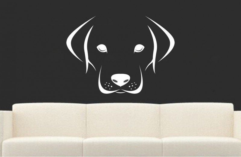 Dog Face PVC Wall Sticker