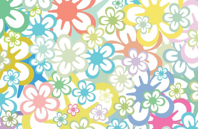 Flowers Pvc Wallpaper
