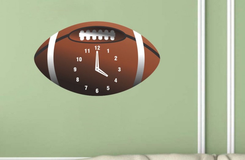 Rugby Ball PVC Wall Clock