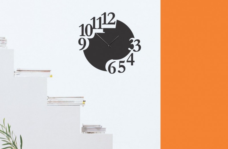 Zig Zag PVC Wall Clock