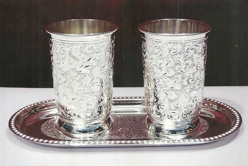 Glass With Tray