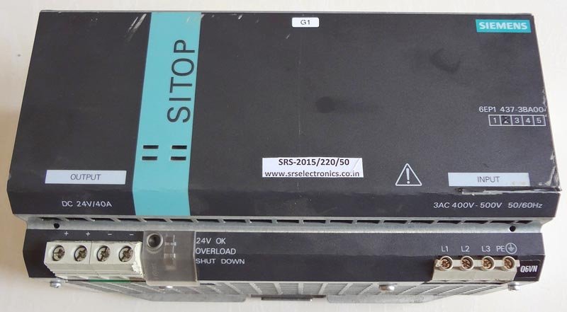 SIEMENS SITOP POWER SUPPLY (MODEL.NO : 6EP1 437-3BA00)