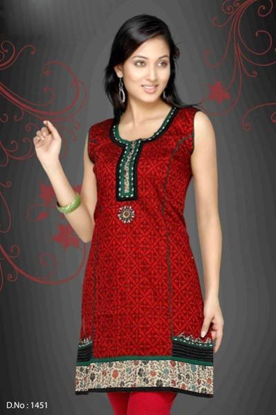 Sleeveless Cotton Kurti