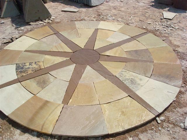 Garden Paving Circles (Compass 10’ dia)