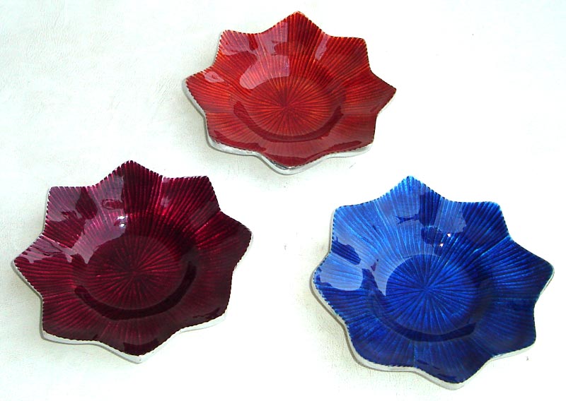 Aluminium Coloured Candle Tray 02