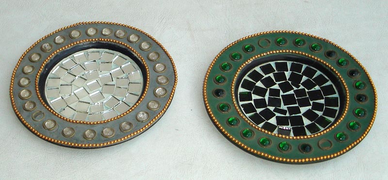 Aluminium Coloured Candle Tray 03