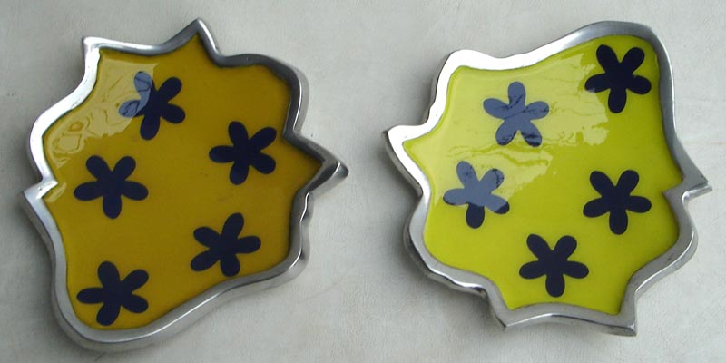 Aluminium Coloured Candle Tray 04