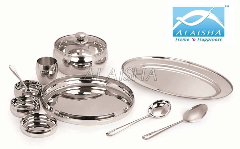 34 Pcs Stainless Steel Dinner Set