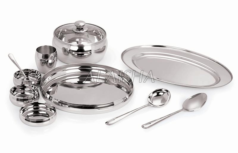 46 Pcs Stainless Steel Dinner Set