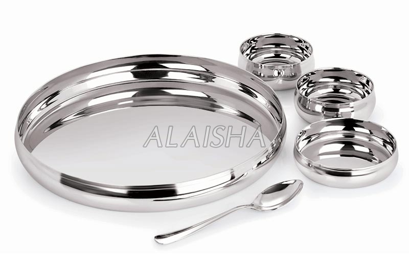 5 Pcs Stainless Steel Dinner Set