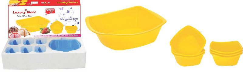 Microwavable Plastic Bowl Set 01