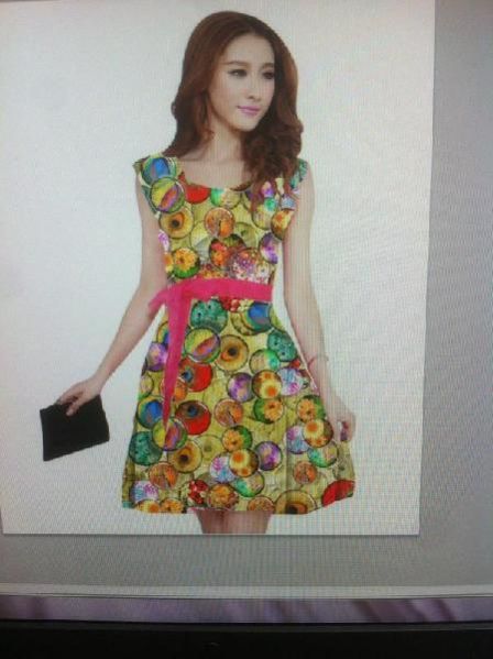 Girls Digital Printed Frock 01