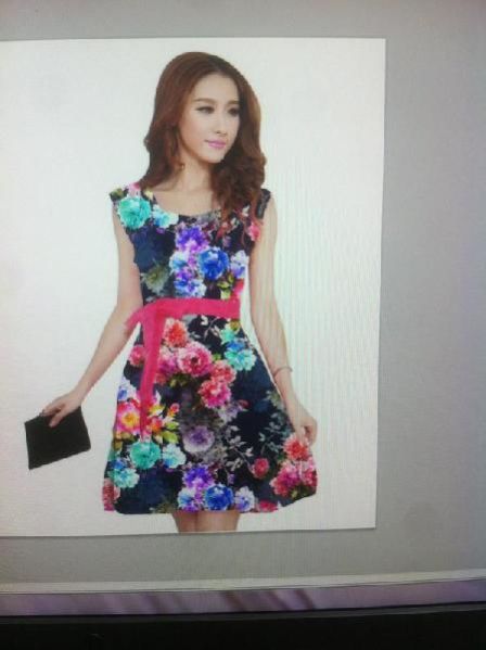 Girls Digital Printed Frock 03