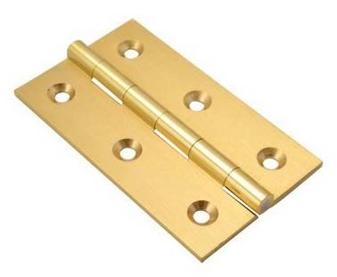 Brass But Hinges Satin Lacker