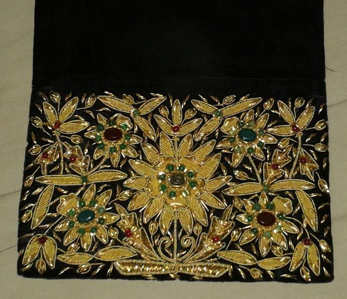 Golden Zari Hand Embroidery Bags 03