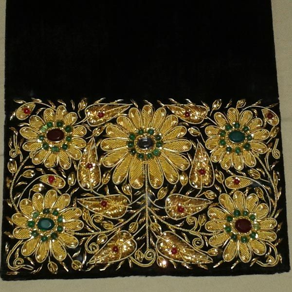 Golden Zari Hand Embroidery Bags 05