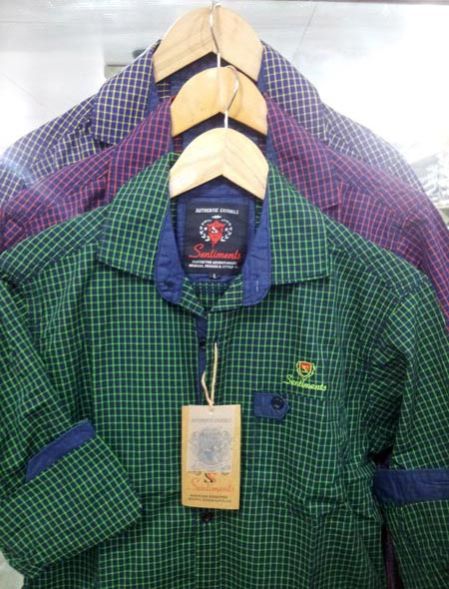 Mens Cotton Checkered Shirts 02