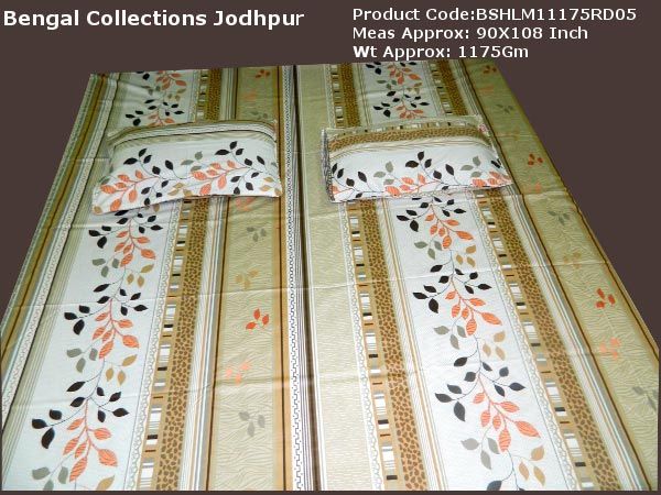 Mix Cotton Printed Bed Sheet
