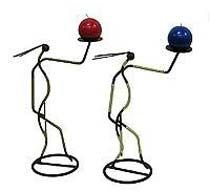 Metal Candle Stand in Man Shape
