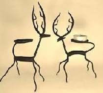 Metal Candle Stand in Deer Shape