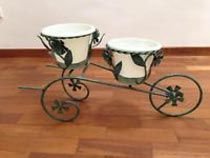 PS 51 - 2 Flower Pot stand in trolley shape