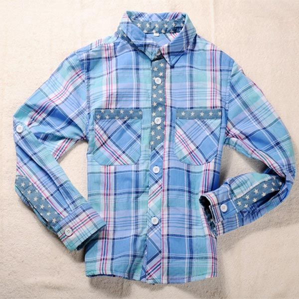 Boys Full Sleeve Checkered Shirt