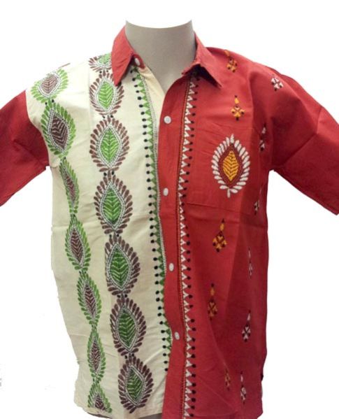Kantha Red Shirt