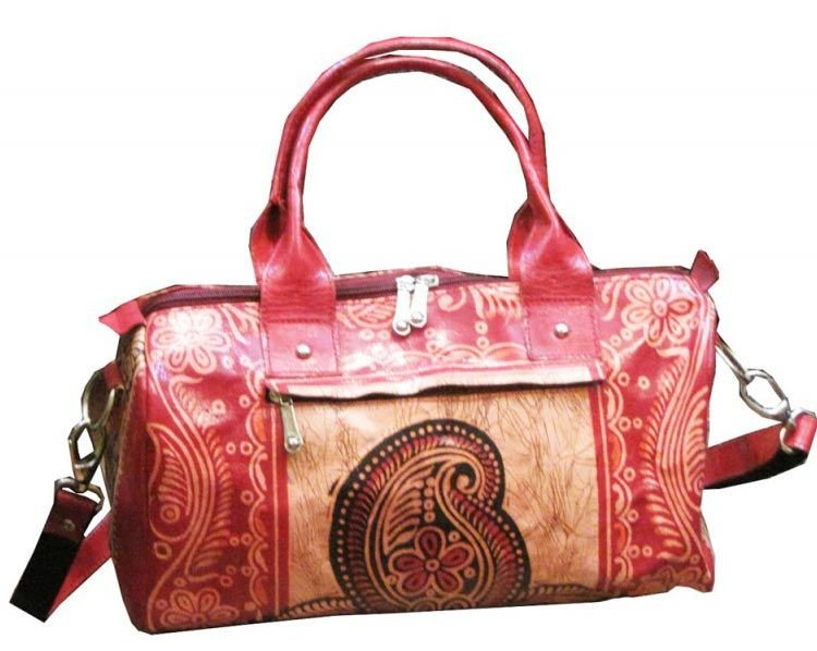 Red Leather Crossbody Bag