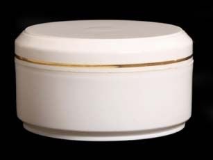 175 Gm Flat Cream Jar With Cap