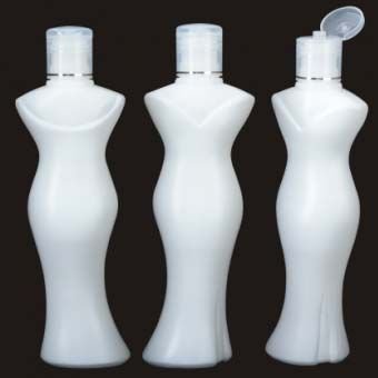 185ml Lady Shape Bottle with Round Cap & Plug