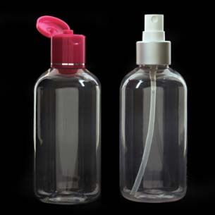 200ml Pet Round Bottle with 24mm Spray Neck
