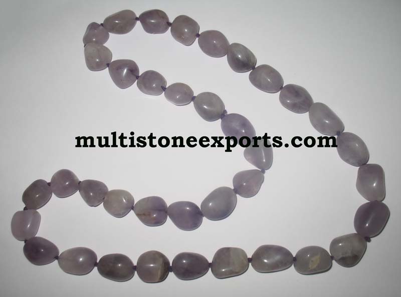 Tumbled Amethyst Necklace