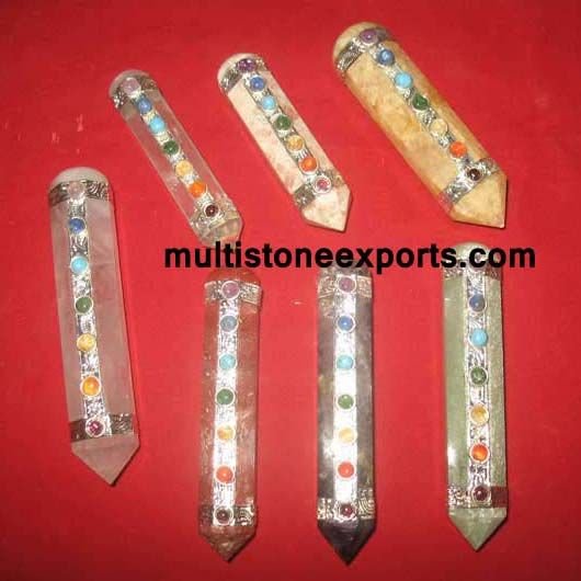 Mix Chakra Gemstone Massage Wands