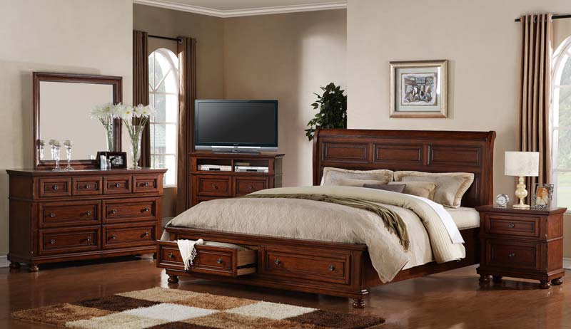 Royal Sheesham Wood Bedroom Furniture Set