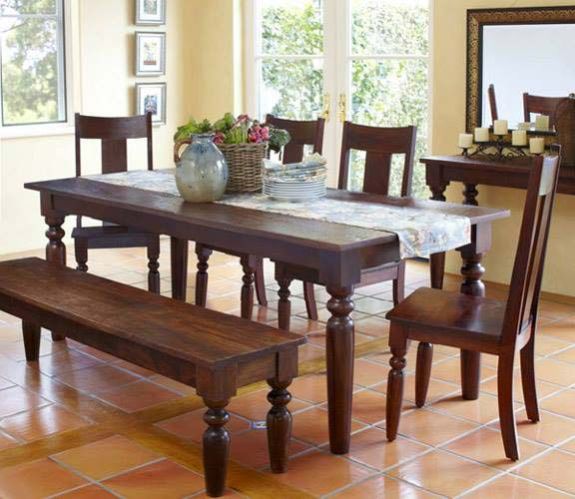Royal Sheesham Wood Dining Table Set