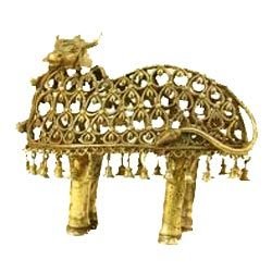 Handmade Dokra Bull Statue