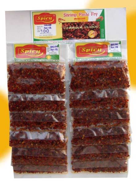 Dry Shrimp Paste Fry 12 Pcs Card Packing