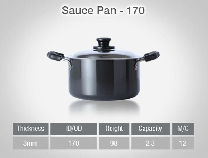 170 - Hard Anodised Saucepan