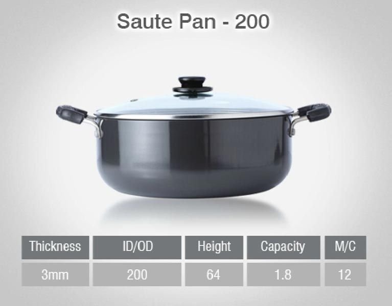 200 - Hard Anodised Saucepan