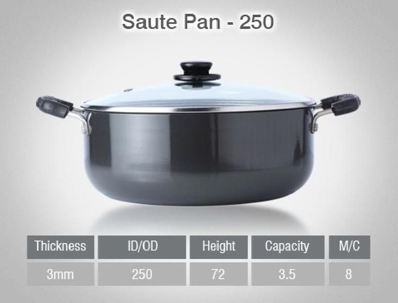 250 - Hard Anodised Saucepan