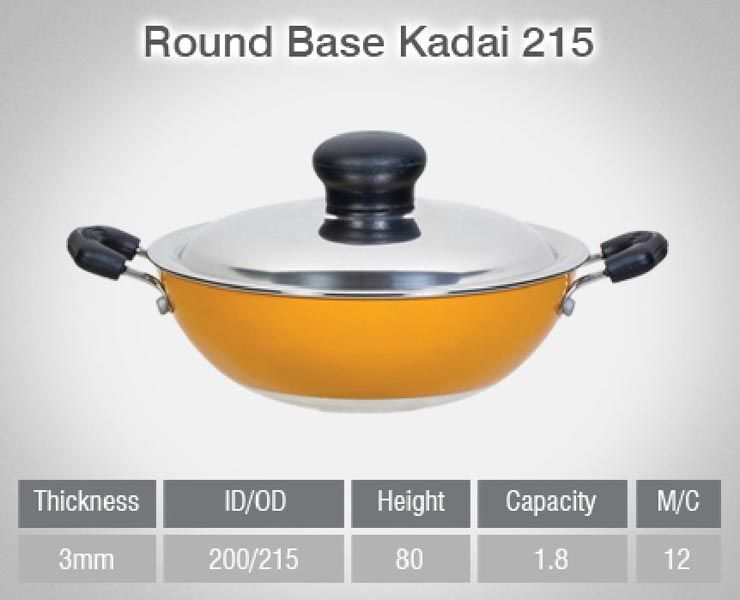 215 - Non Stick Round Base Kadai