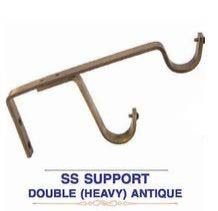 Double Heavy Antique Stainless Steel Support Bracket