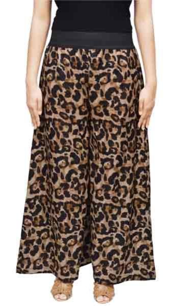 Animal Print Palazzo Pants