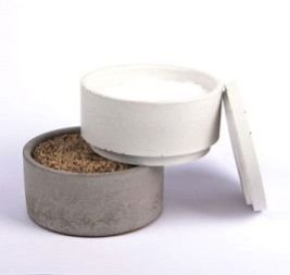 Concrete Dog Bowl 06