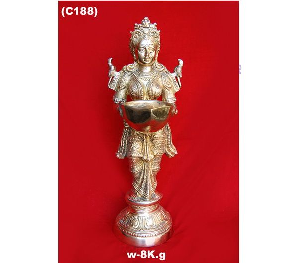C-188 Brass Lady Statue