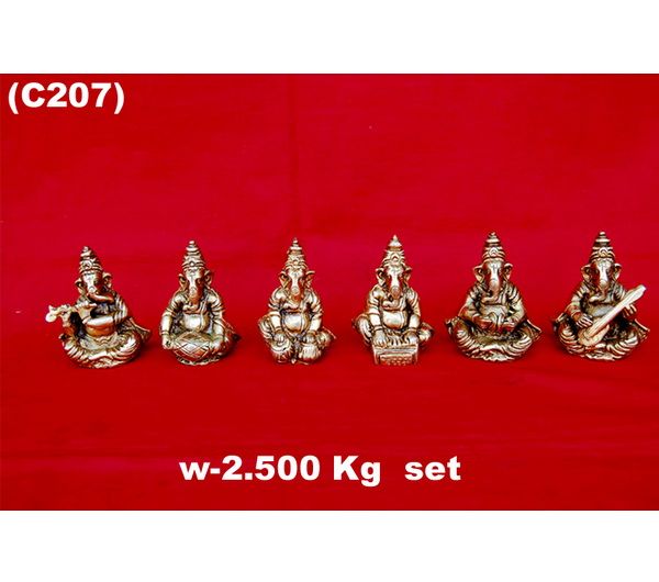 C-207 Brass Ganesha Statue