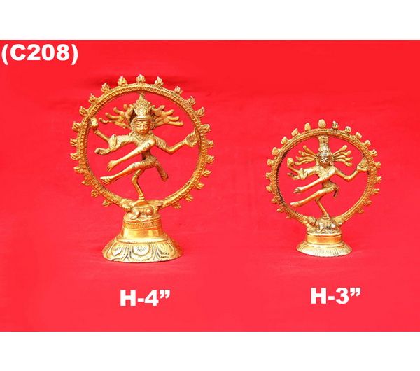 C-208 Brass Nataraja Statue