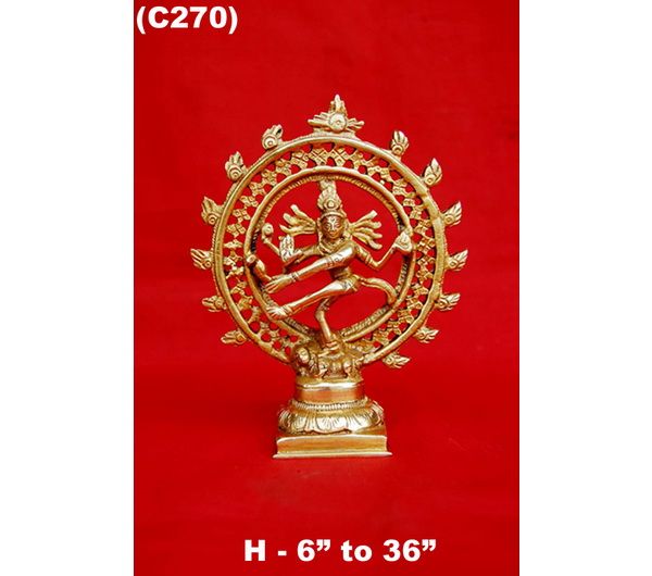 C-270 Brass Nataraja Statue