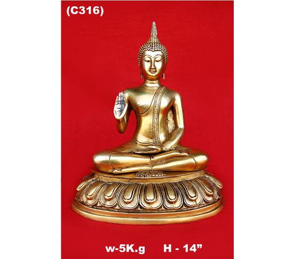 C-316 Brass Buddha Statue
