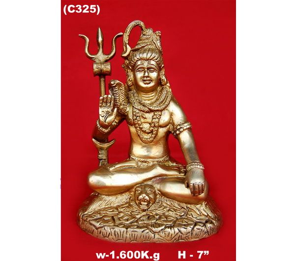 C-325 Brass Shiva Statue